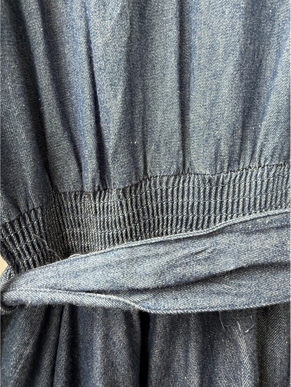Vintage 80s Rafael Gold Star Studded Denim Maxi Dress 100% Cotton Western Small - Picture 6 of 9